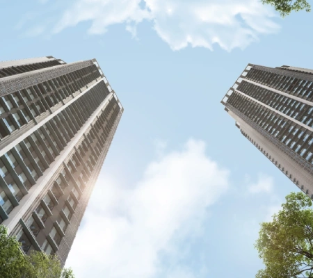 Premium residential tower elevation at Simana by Bhoomi South Mumbai