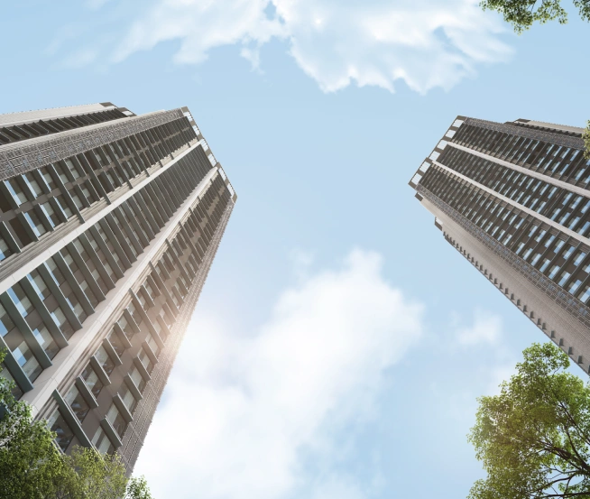 City skyline view from Simana by Bhoomi residences